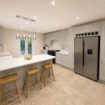 Quartz Worktop & Belfast Sink in Rugby kitchen renovation