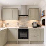 Updated kitchen quartz worktop with drainage grooves in Bishops Itchington
